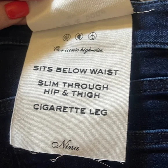 NWT Rag & Bone Nina Mid Rise Ankle Cigarette Jeans in Bayview for @mrsuperzl - Picture 3 of 9